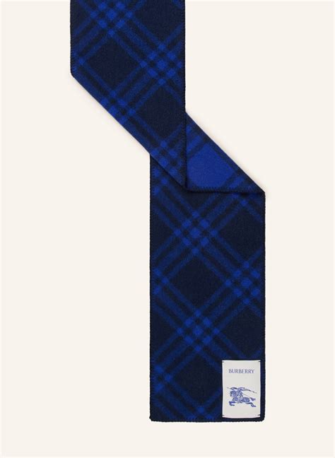 BURBERRY Schal in dunkelblau/ blau 